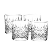 Whiskey glass set crystal - whiskey, cut