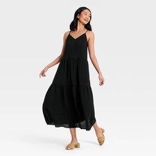 Women's Tiered Maxi Dress - A