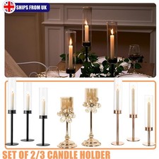 2 3 x Candlestick Holders Tall