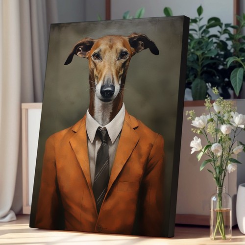 Greyhound suit canvas - greyhound, in