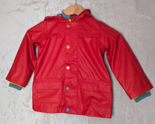 Cath Kids Red Cowboy Rain Coat mac 2-3 Years Cath Kidston hooded rubber mac
