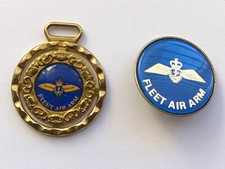 Royal Navy Fleet Air Arm Emblem Pin Badge & Medal Set