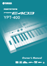 Yamaha PSR-E403 YPT-400 Instruction Manual: 126 Pages & Protective Covers!
