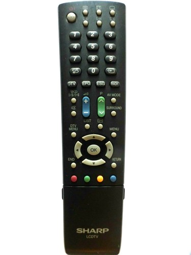 Sharp lcd remote control - sharp, tv