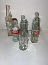 Set of Coca Cola Bottles Empty Set of 5 Coke Bottles Collectable #16