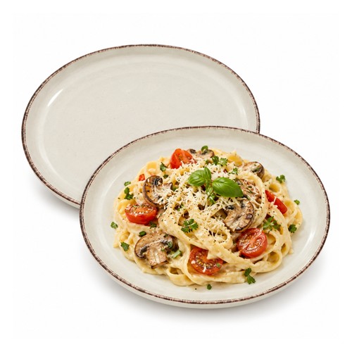 Stoneware dinner plates - dinner, of