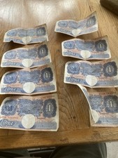One pound note blue - pound, and