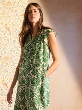 Next Morris & Co Green Linen