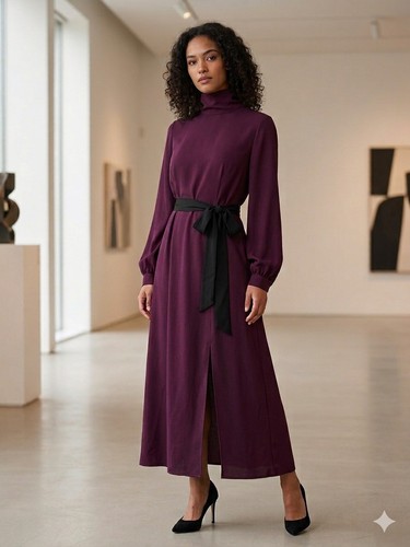 Zara plum purple maxi dress - plum,