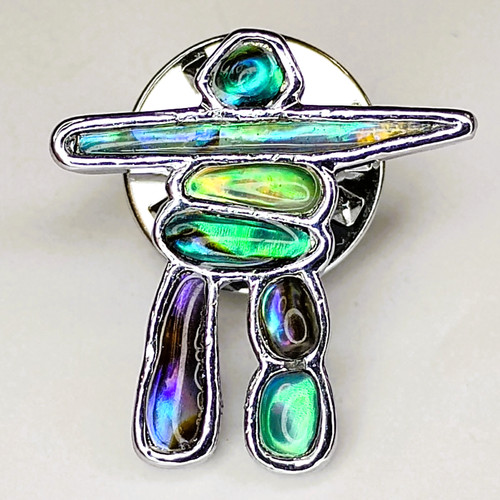 Inukshuk lapel pin inuksuk - inuksuk,