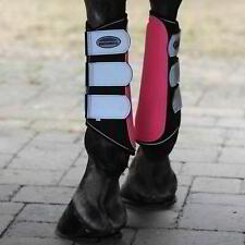 Weatherbeeta Reflective Single Lock Brushing Boots - Pink/Silver