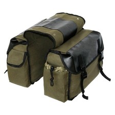 Khaki Canvas Bike Rack Bag