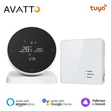 Tuya Wifi Smart Thermostat，Rf Wireless Receiver Temperature Controller ，For Wate