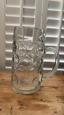 1 Liter Dimpled Beer Mug Glass