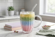 Glass coffee mugs tea cups - 6x,