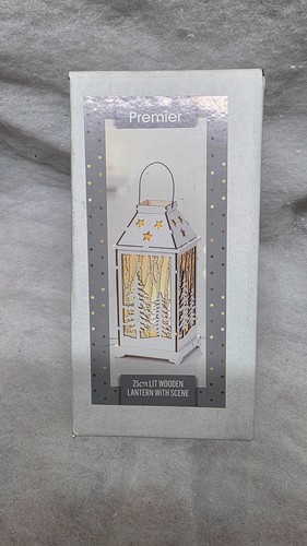 Christmas wooden lantern