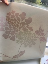 Laura Ashley Isidore Peony Wallpaper Discontinued - Pearlescent Finosh x2