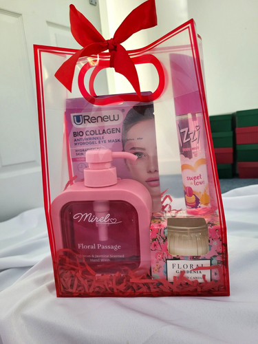 Floral bath body gift set - floral,