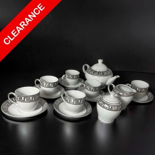 New porcelain tea set - new,