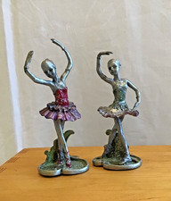 2 Solid Pewter Ballerina Dance