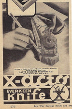 1944 acto everkeen knife 3x9 - 1944, x-acto