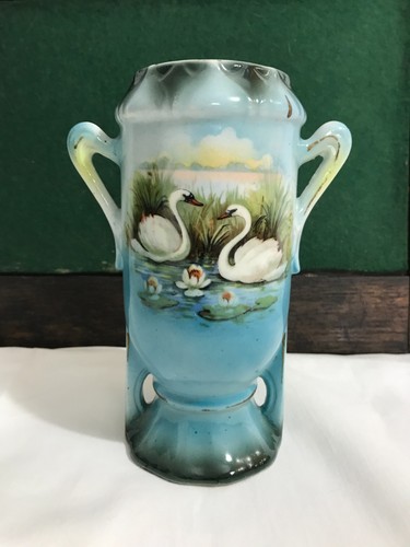 Vintage small swan vase - ,, two
