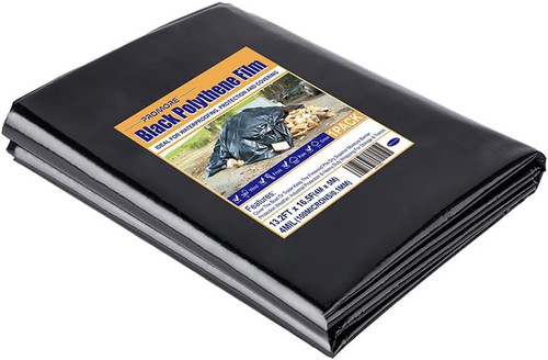 Black plastic sheeting - x,