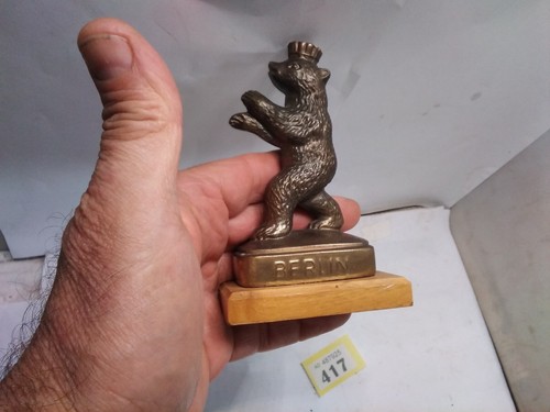 Berlin bear brass figure - berlin,