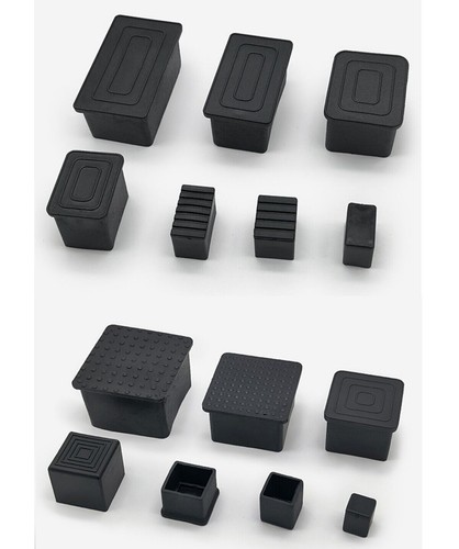 Leg cap end square rubber - cap,