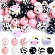 44pcs Cow Patterned 16mm