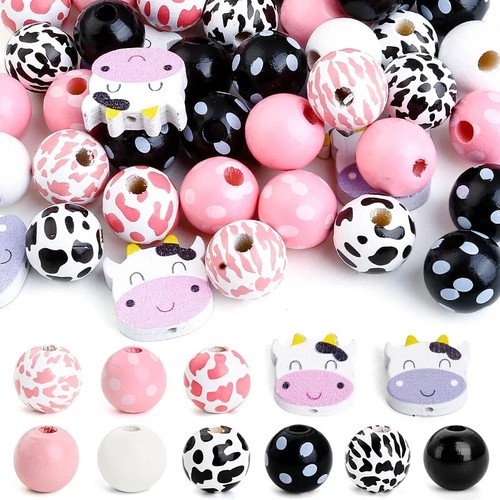 44pcs cow patterned 16mm - cow,