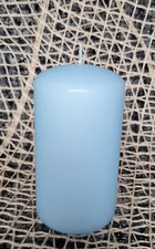BLUE MATT MATTE DECORATIVE CANDLES PILLAR & ROUND SHAPE frosted, dull finish