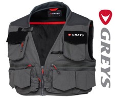 Greys NEW 2023 Tail Fly Fishing Vest Game Angling Waistcoat Trout / Salmon