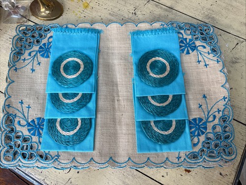 Vintage raffia table - raffia,
