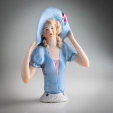 Antique German Porcelain Half