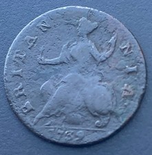 1739 George II Half Penny