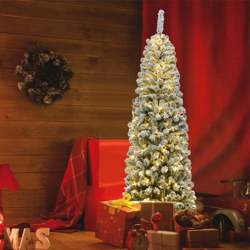 7ft flocked pencil slim - 4-7ft,