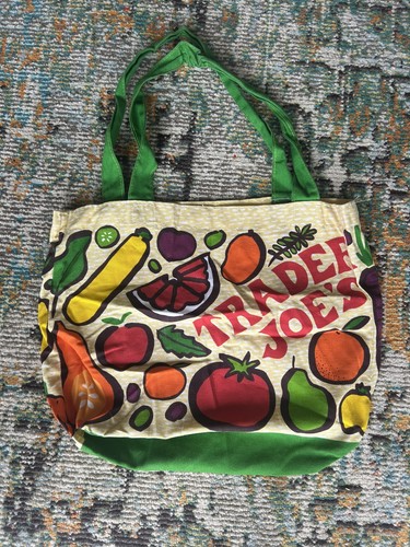 Vtg trader joe - canvas, tote
