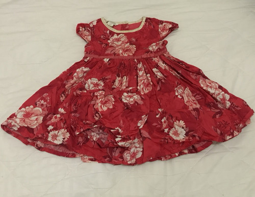 Monsoon red floral baby - red, girls