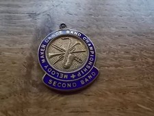 Vtg 1945 Enamel Medal Pin MELODY MAKER DANCE CHAMPIONSHIP BAND Kidderminster
