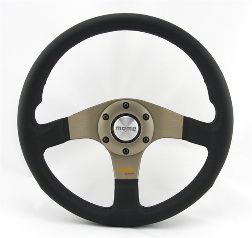 Momo leather sport steering