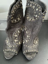 peep toe boots size 6