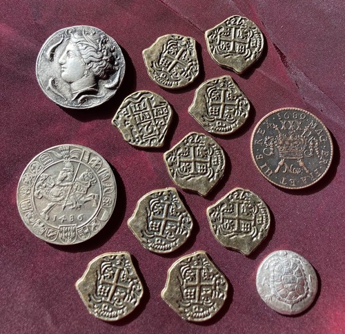 Pirates booty replica coins - pirates,