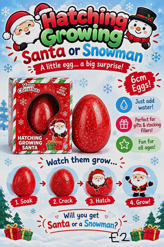 Hatching growing santa - santa, or