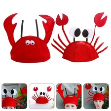 2 Pcs Red Plush Lobster Crab