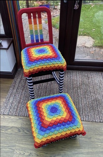 Unique rainbow crochet - unique,