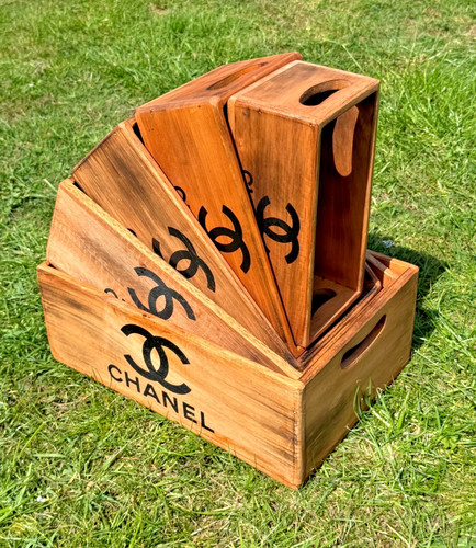 Set handmade wooden boxes - of, 5