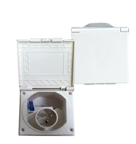 Mains hook inlet socket - up,