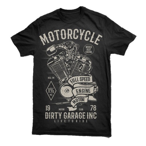 Shirt mens motorcycle biker - shirt,