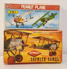 AVIATION : VINTAGE SOPWITH CAMEL, ALBATROS D3 WITH FOKKER D7 MODEL KITS